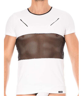 Heren Shirt in combinatie met  mesh