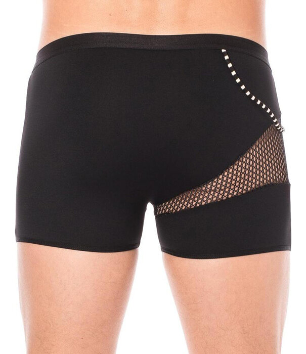 * LOOK ME  Heren boxer met een mesh deel en elastische zwarte stof van  het merk Look Me
