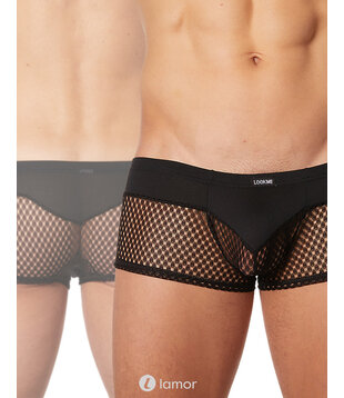 Heren boxer met mesh deel (S)