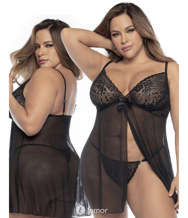 * Mapale Verleidelijke zwarte babydoll van het merk MapalÅ½