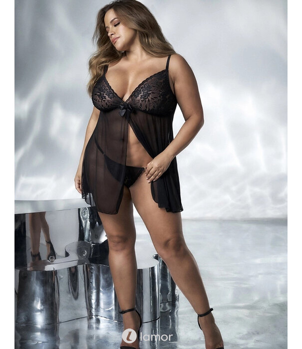 * Mapale Verleidelijke zwarte babydoll van het merk MapalÅ½