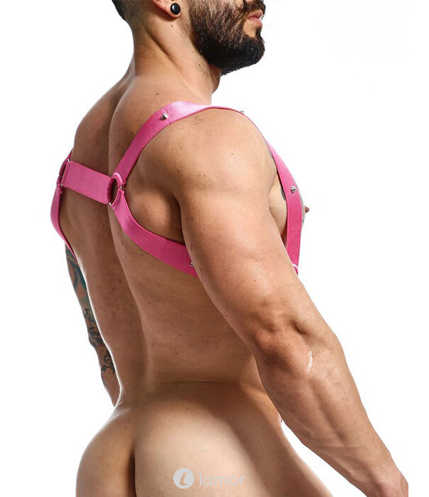 * MOB Eroticwear Sexy heren DNGEON Straight Back Harness