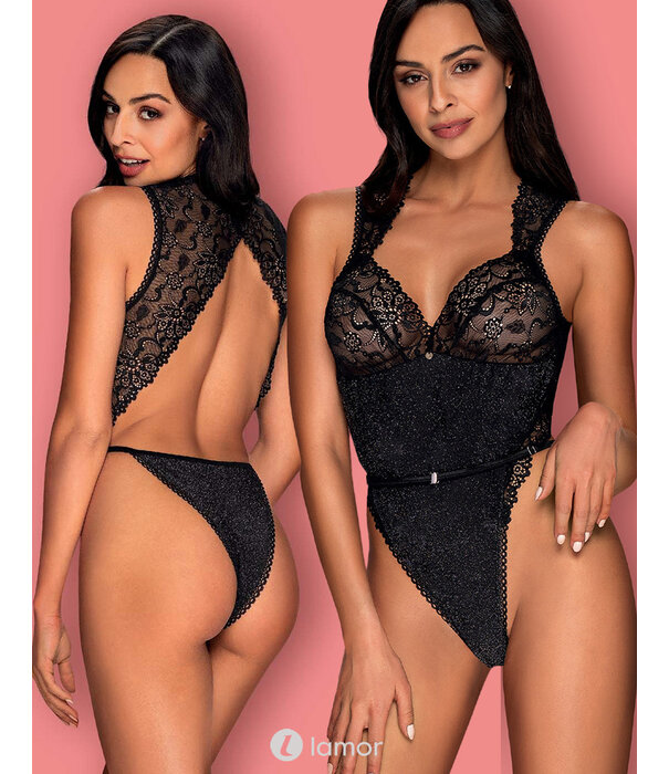* OBSESSIVE Verleidelijke zwarte body Elisetta