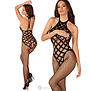 Verleidelijke zwarte bodystocking , G332 van Obsessive