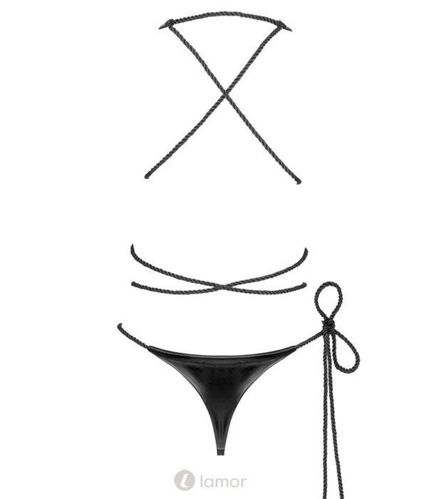 * OBSESSIVE Zwarte kruisloze body Cordellis van Obsessive