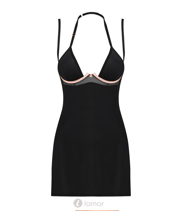 * OBSESSIVE Adembenemende zwarte Chemise Selinne