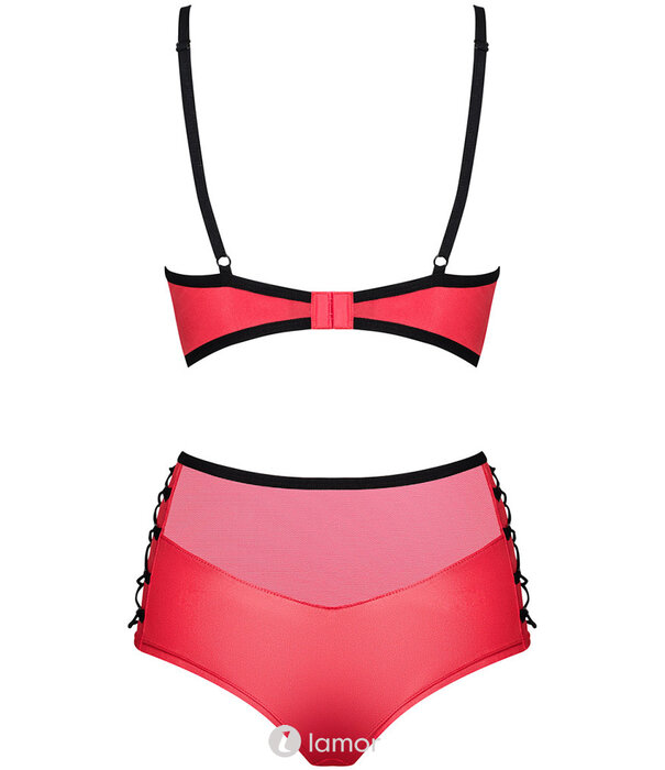 * OBSESSIVE Geraffineerd rood Gogo setje Leatheria