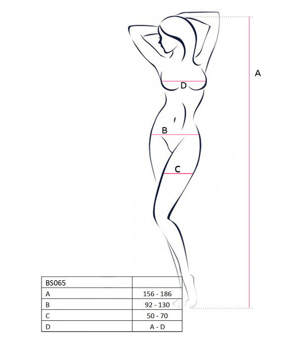 * PASSION Zwarte bodystocking Posh van Passion