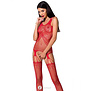 Super vrouwelijke rode bodystocking Nola van Passion