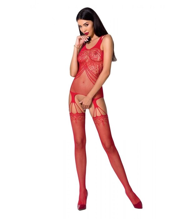 * PASSION Super vrouwelijke rode bodystocking  Nola van Passion
