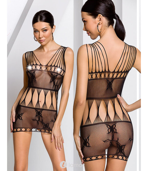 * PASSION Zwart mesh jurkje Nova van Passion