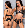 2-delige lingerie set in lederlook Tamaris set van Passion