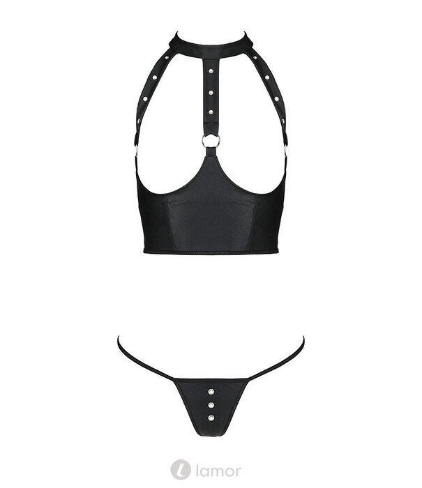 * PASSION 2-delige lingerie set in wetlook Genevia set van Passion