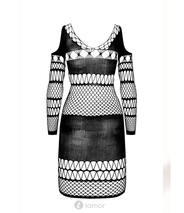 * PASSION Zwart mesh jurkje PA-BS105 van Passion