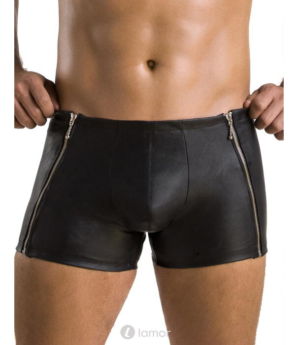 * PASSION MENSWEAR Sexy heren short  met een rits aan de zijkanten van Passion Menswear