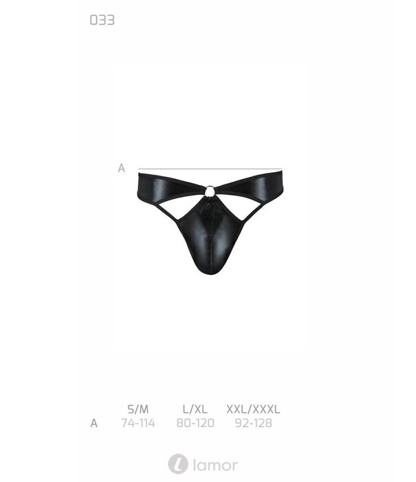 * PASSION MENSWEAR Sexy heren string van wetlook materiaal  van Passion Menswear