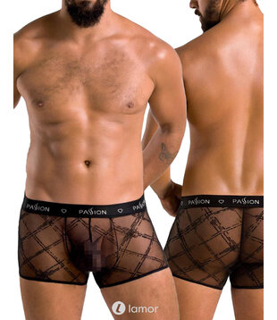 Zwarte  Heren short van fijn Mesh, PA032