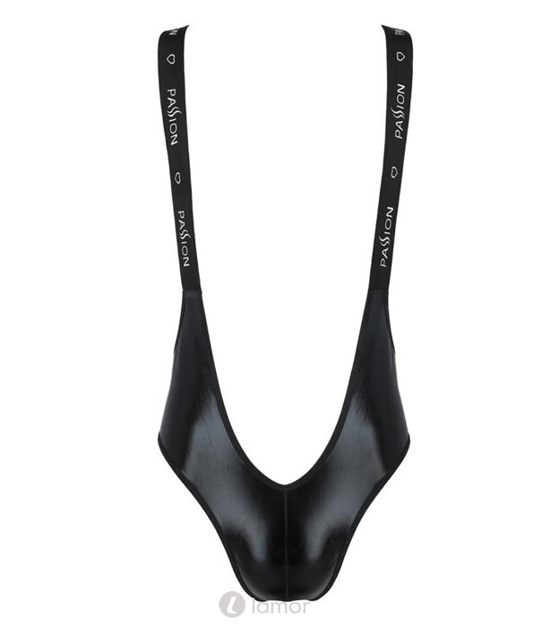 * PASSION MENSWEAR Sexy heren stringbody van wetlook materiaal van Passion Menswear