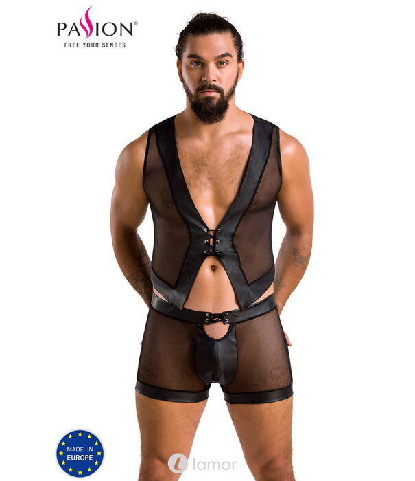 * PASSION MENSWEAR Sexy heren tule set short & Crop top van Passion Menswear