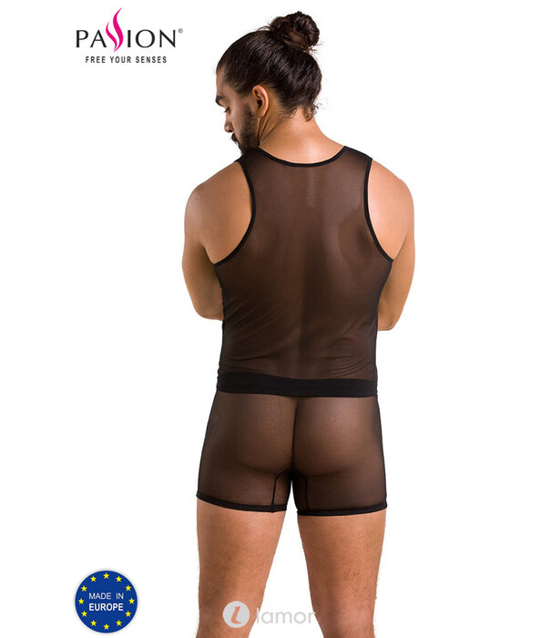 * PASSION MENSWEAR Sexy heren tule set short & shirt van Passion Menswear