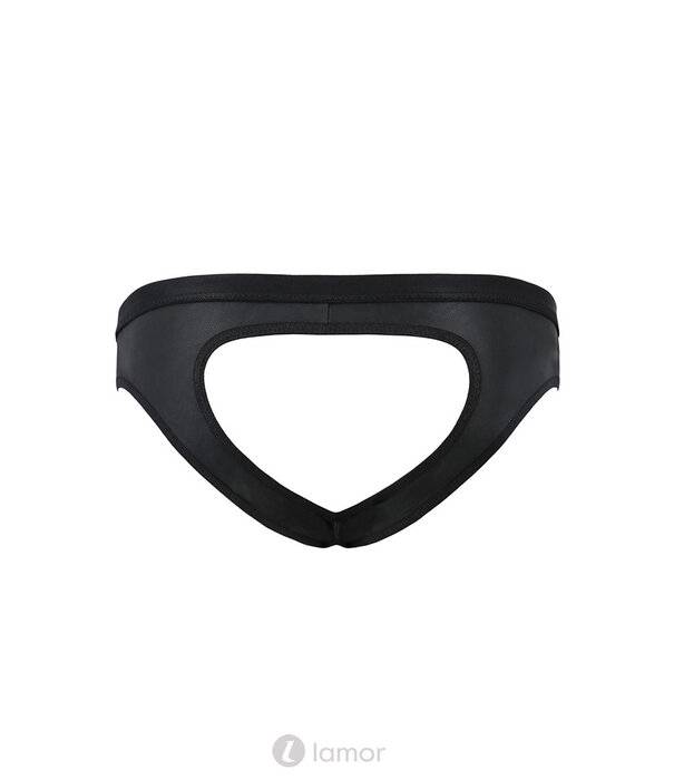 * PASSION MENSWEAR Sexy heren Jockstrap van lederlook en elastische banden van Passion Menswear