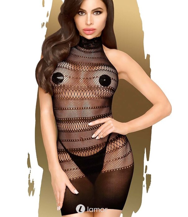 * PENTHOUSE Spannend zwart netjurkje Epic Night van Penthouse