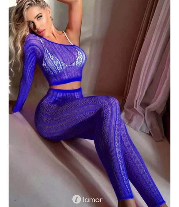 Sexy  2 delig blauw setje van het merk Snapshot