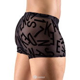 Transparante Heren boxer met fluwelen letters van SvenJoyment