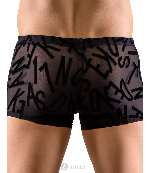Transparante Heren boxer met fluwelen letters van SvenJoyment