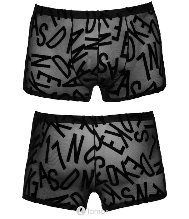 Transparante Heren boxer met fluwelen letters van SvenJoyment