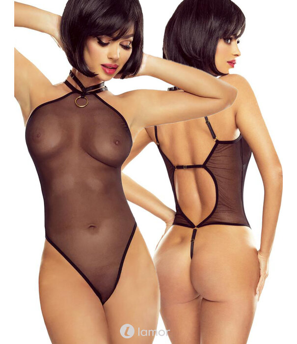 * PROVOCATIVE Zwarte transparante body van Provocative