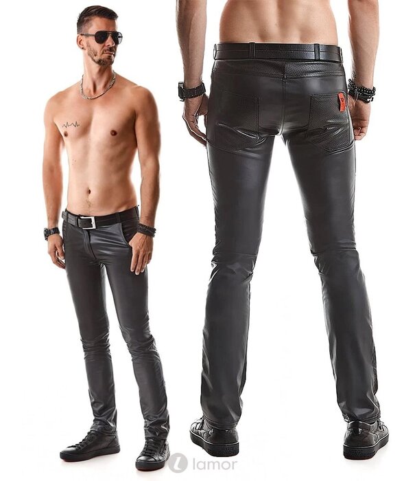 * RFP Matte wetlook heren broek, Vincenzo van het merk RFP