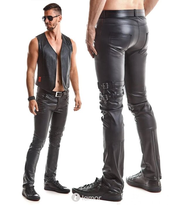 * RFP Matte wetlook heren broek, Tommaso van het merk RFP