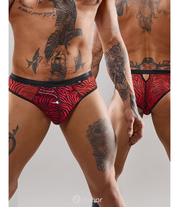 * RFP Rood/Zwarte Braziliaanse heren slip van het merk RFP