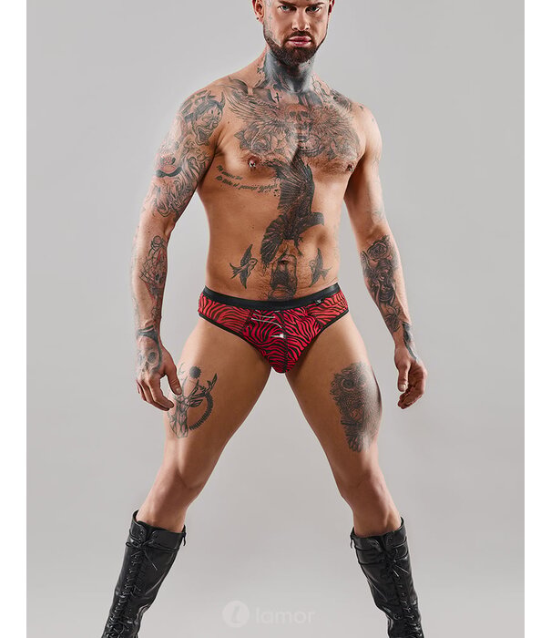 * RFP Rood/Zwarte Braziliaanse heren slip van het merk RFP