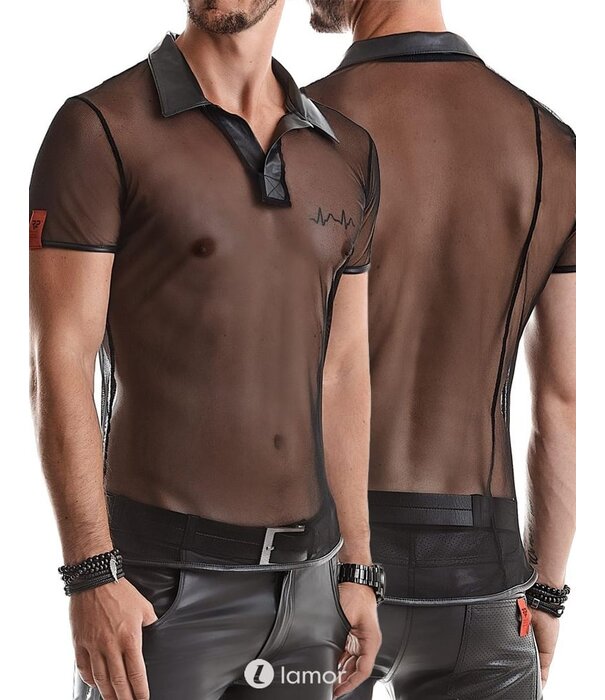 * RFP Tule heren shirtmet wetlook details van het merk RFP