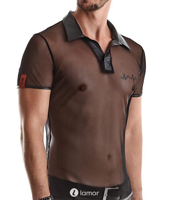 * RFP Tule heren shirtmet wetlook details van het merk RFP