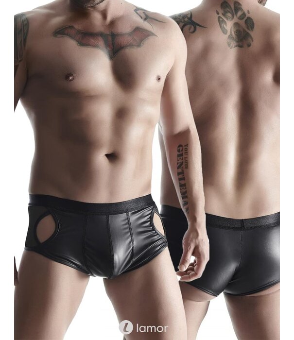 * RFP Matte wetlook heren Short met inkepingen van het merk RFP