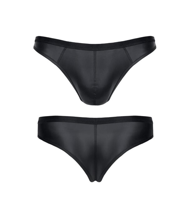 * RFP Slip,gemaakt  van rekbaar matwetlook Materiaal. Brede elastische band. Met Big Boss Effect, via een netinzetstuk .