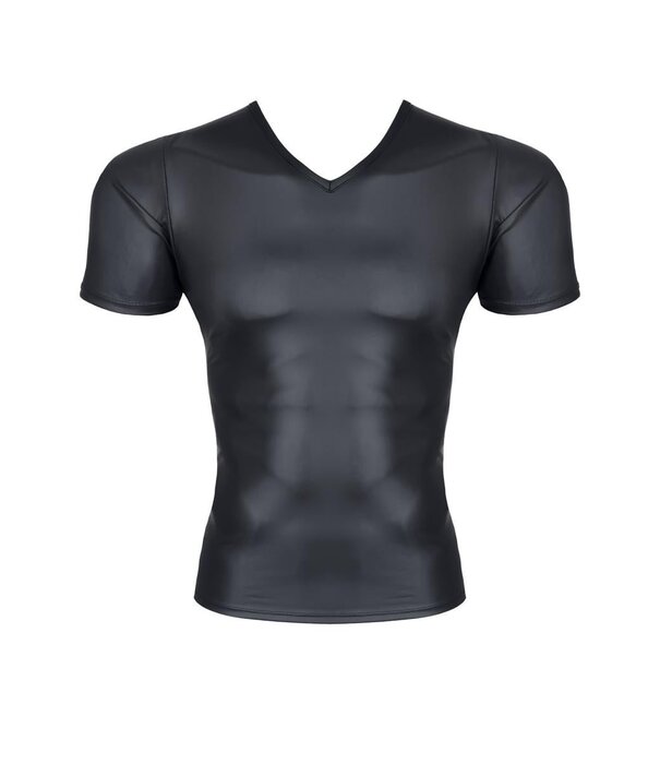 * RFP T-shirt, gemaakt van stretchy mat wetlook materiaal.