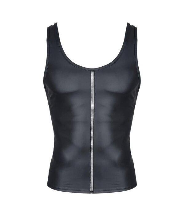 * RFP Tanktop, gemaakt van stretchy mat wetlook materiaal.