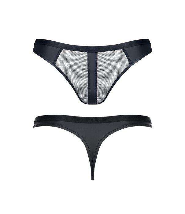 * RFP String,gemaakt van stretchy mesh en matt wetlook materiaal. Brede elastische tailleband.