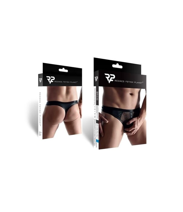 * RFP Slip gemaakt van mesh, elastische band en matt wetlook materiaal.