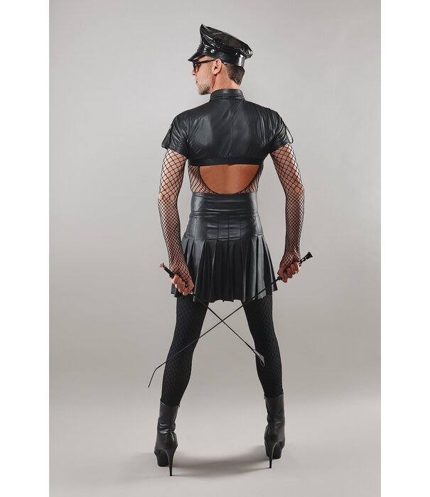 * RFP Een spectaculaire rok met hoge taille en opvallende plooien van het merk Regnes Fetish Planet