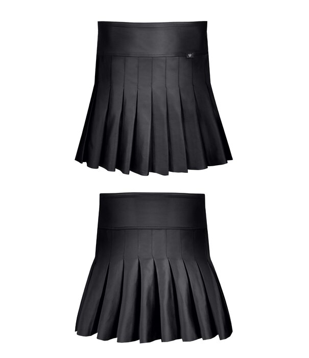 * RFP Een spectaculaire rok met hoge taille en opvallende plooien van het merk Regnes Fetish Planet