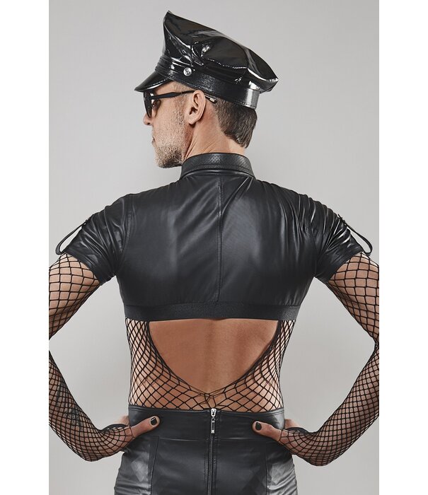 * RFP Korte borst-shirt in militaire stijl. Met decoratieve ritssluiting aan de voorkant.