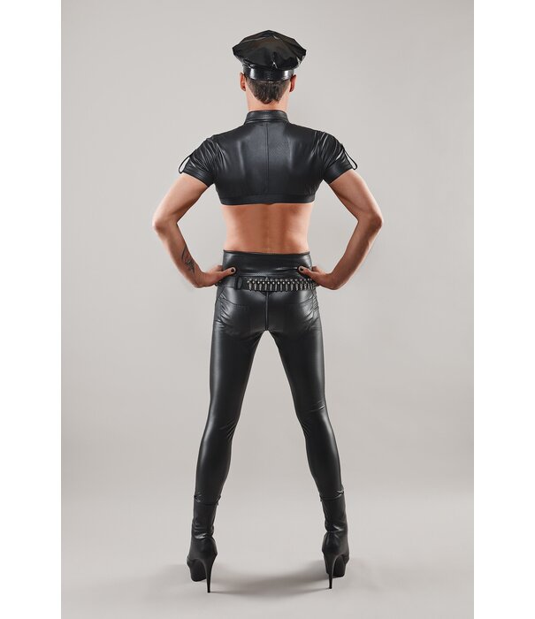 * RFP Korte borst-shirt in militaire stijl. Met decoratieve ritssluiting aan de voorkant.