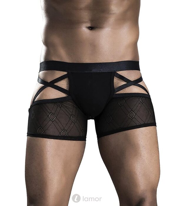 * SARESIA Heren boxer van tule en elastische banden van Saresia