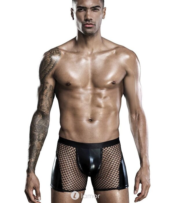 * SARESIA Heren boxer wetlook en mesh van Saresia