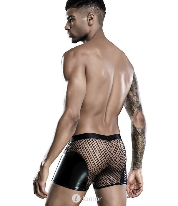 * SARESIA Heren boxer wetlook en mesh van Saresia